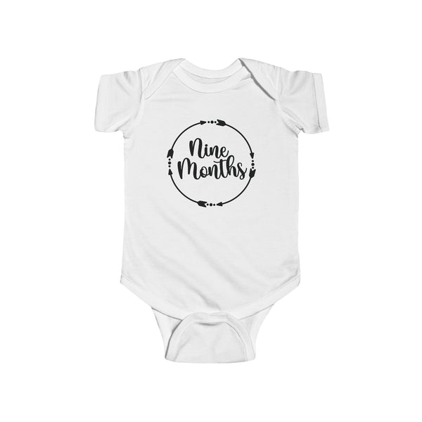 Nine Months Milestone Infant Fine Jersey Bodysuit, Making Memories, Baby Pictures, 9 Months