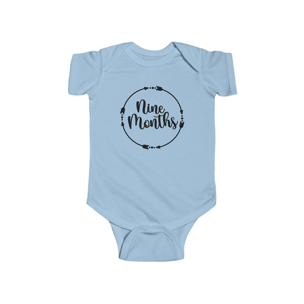 Nine Months Milestone Infant Fine Jersey Bodysuit, Making Memories, Baby Pictures, 9 Months