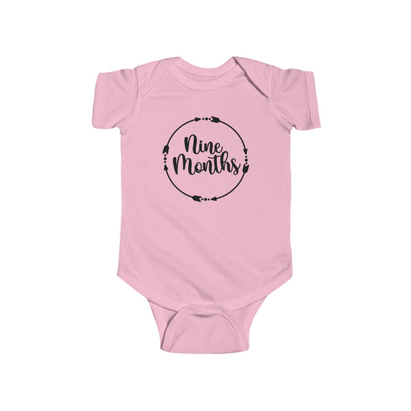 Nine Months Milestone Infant Fine Jersey Bodysuit, Making Memories, Baby Pictures, 9 Months