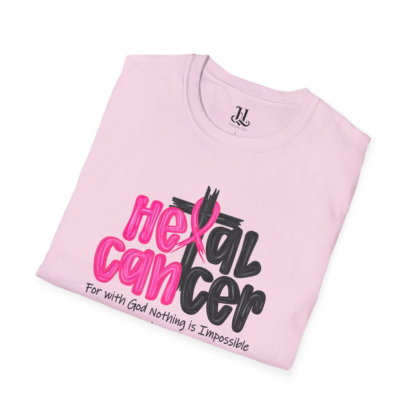Heal Cancer Inspirational Faith T-Shirt, Cancer Awareness Tee, Scripture Shirt, Unisex T-Shirt, Positive Vibes Clothing, Gift for Supporters