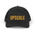 Upscale Trucker Hat — Retro Mesh Cap with 'UPSCALE' Gold Lettering
