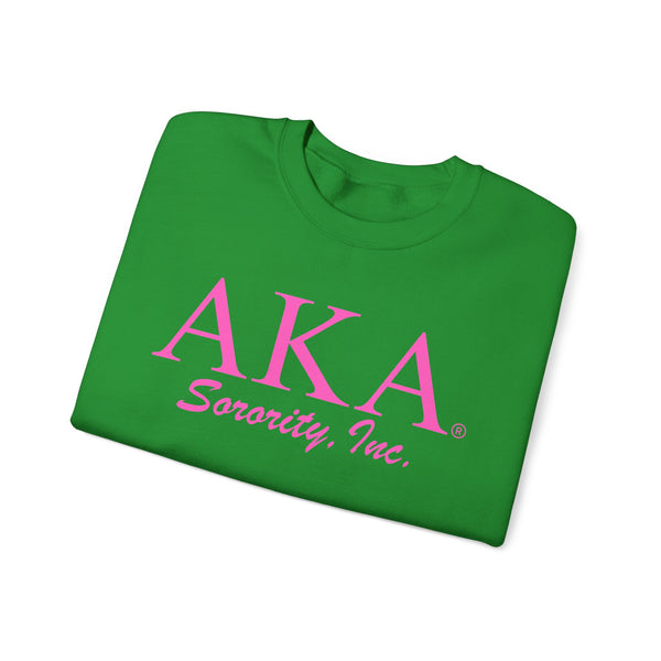 AKA Sorority Unisex Crewneck Sweatshirt - Comfy, Stylish, Perfect for Sorority Events, Gifts, College Life, and Everyday Wear