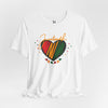 Juneteenth Vintage Heart 1865 Short Sleeve Tee for Casual Wear, Unisex Tee, Heritage Style Shirt, Gift for History Lovers, Comfortable Everyday Wear