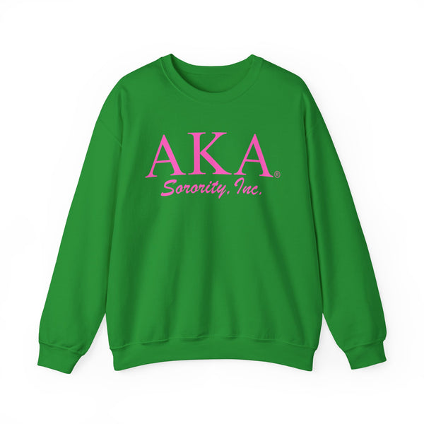 AKA Sorority Unisex Crewneck Sweatshirt - Comfy, Stylish, Perfect for Sorority Events, Gifts, College Life, and Everyday Wear