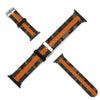 Camo with Orange Stripe Silicone Apple Watch Band