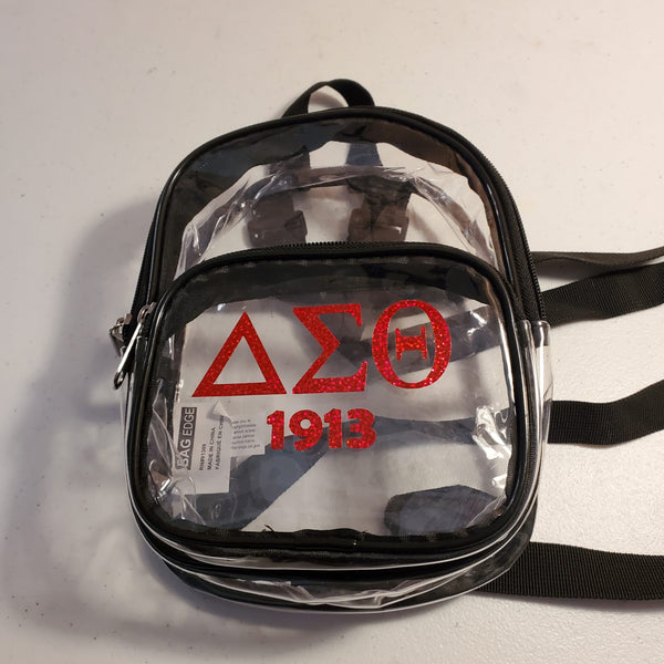 Mini Clear Delta Bookbag