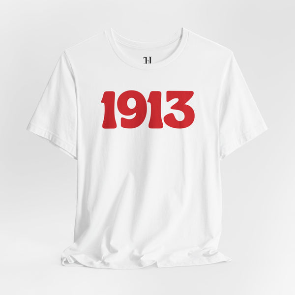 1913, Delta Sigma Theta 1913 Unisex Jersey Short Sleeve T-Shirt, Sorority, Inc