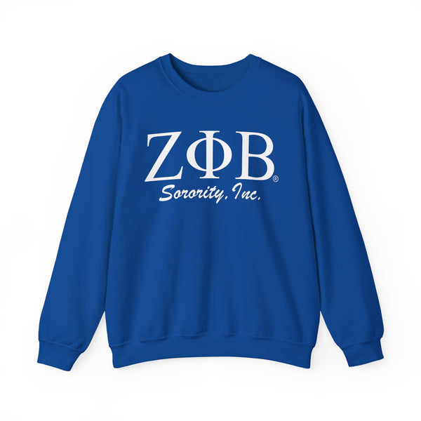 ZΦB Sorority Sweatshirt, Zeta Phi Beta Cozy Crewneck Sweatshirt for Sorority Sisters, College Apparel, Greek Life Gift, Stylish Sorority Gear
