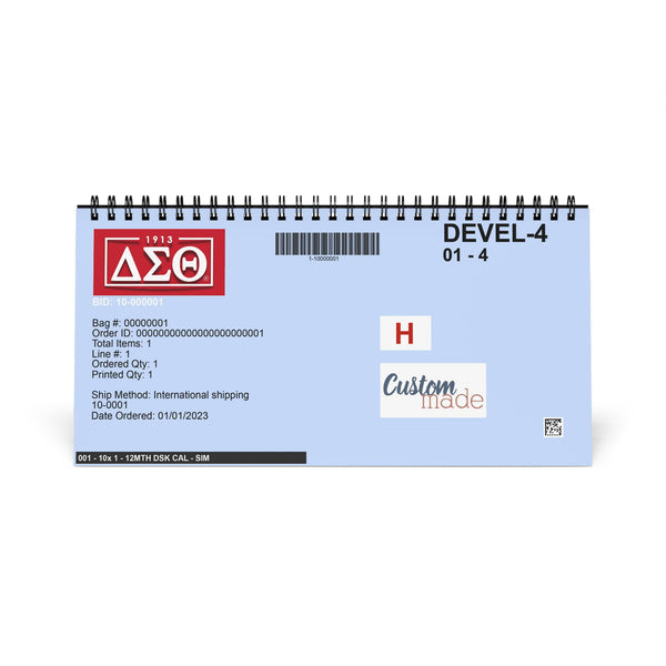 Delta Sigma Theta 2026 Desktop Calendar — Inspirational Grid Planner
