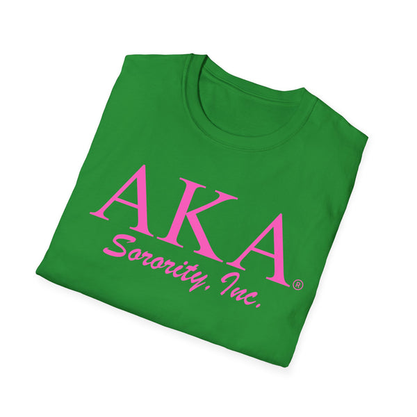 AKA Sorority Unisex T-Shirt - Softstyle Tee, Greek Life Apparel, Sorority Gift, College Clothing, Sorority Pride