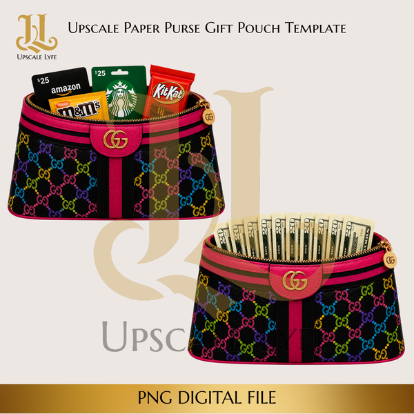 Signature Paper Purse Template Digital Download PNG Instant Digital Only File