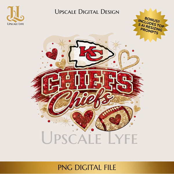 Chiefs Digital Download PNG Instant Digital Only File