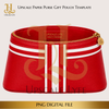 Red/White Paper Purse Template Digital Download PNG Instant Digital Only File