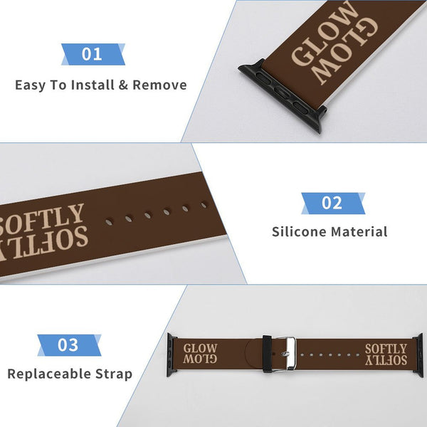 Mocha Glow Softly Silicone Apple Watch Band