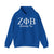 ZΦB Cozy Unisex Hooded Sweatshirt, Zeta Phi Beta - Perfect for Casual Days, Gift for Friends, Unisex Style, Fall or Winter Wear, Great for Lounging