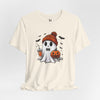 Cute Ghost Here For The Boos Halloween Unisex Jersey Short Sleeve T-Shirt