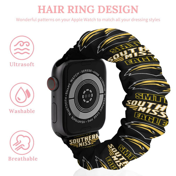 Southern Miss USM Scrunchie Apple Watch Band