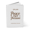 Inspirational Journal with Peace not Pressure Design, Stress Relief Notebook, Motivational Writing Journal, Self-Care Gift, Daily Planner