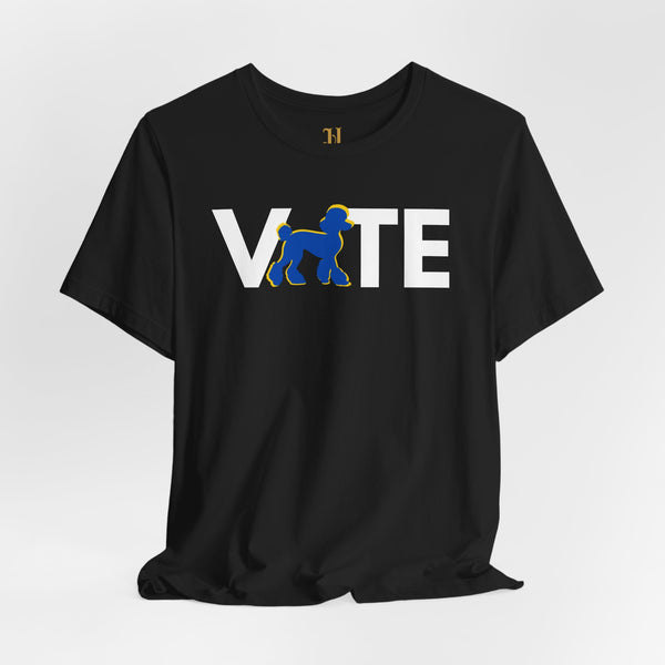 Poodle VOTE Unisex Jersey Short Sleeve T-Shirt