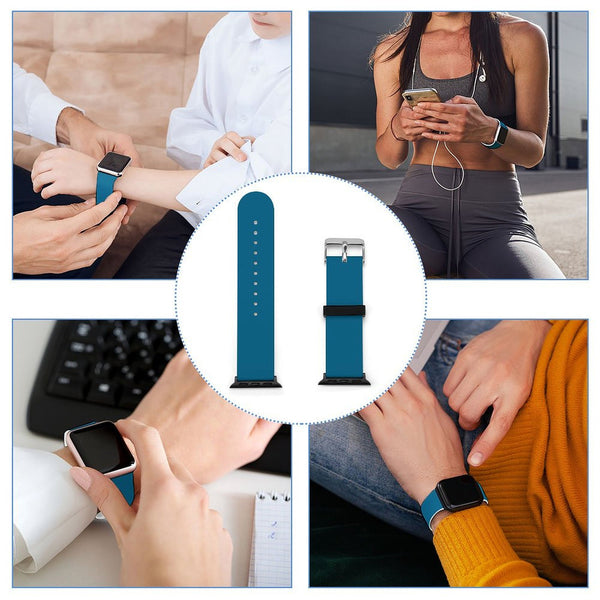 Teal Silicone Apple Watch Band
