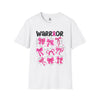 Pink Ribbon Warrior T-Shirt, Cancer Awareness Tee, Fighting Spirit Shirt, Gift for Survivors, Support T-Shirt