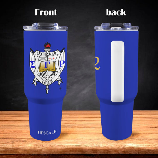 Sigma Gamma Rho 40oz Tumbler with White Handle