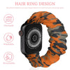 Orange Camo Scrunchie Apple Watch Band