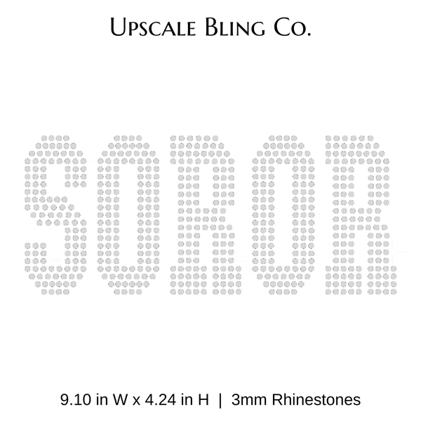 SOROR Ready-to-Press Rhinestone Bling Transfer