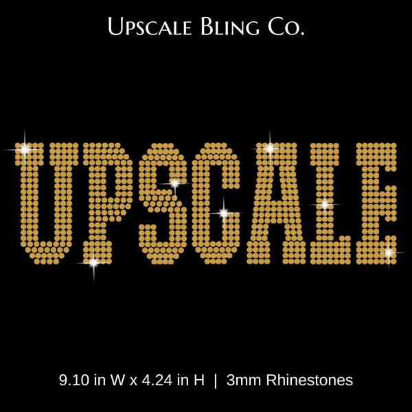 Upscale Ready-to-Press Rhinestone Bling Transfer
