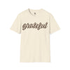 Grateful Unisex Softstyle T-Shirt - Perfect for Thanksgiving, Casual Wear, Gifts, Cozy Vibes, Everyday Comfort