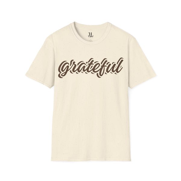 Grateful Unisex Softstyle T-Shirt - Perfect for Thanksgiving, Casual Wear, Gifts, Cozy Vibes, Everyday Comfort