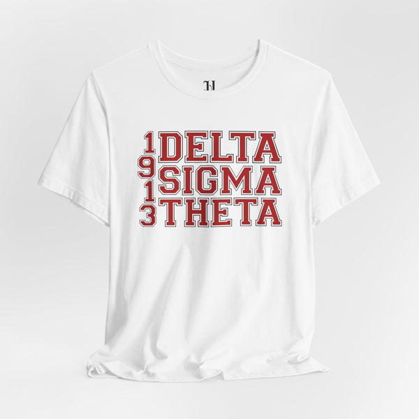 1913 Delta Sigma Theta Unisex Softstyle T-Shirt, Delta Sigma Theta Sorority, 1913
