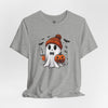 Cute Ghost Here For The Boos Halloween Unisex Jersey Short Sleeve T-Shirt