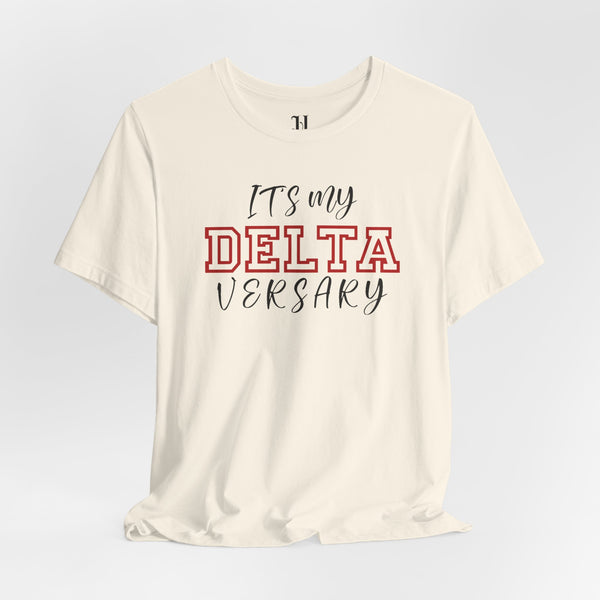 It's My Deltaversary Unisex Jersey Short Sleeve T-Shirt, Delta Sigma Theta Sorority, 1913