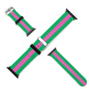 Pink and Green Silicone Apple Watch Band