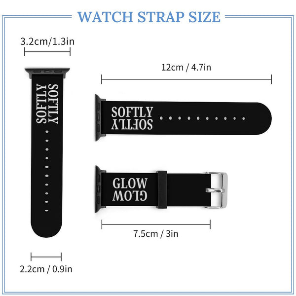 Black Glow Softly Silicone Apple Watch Band