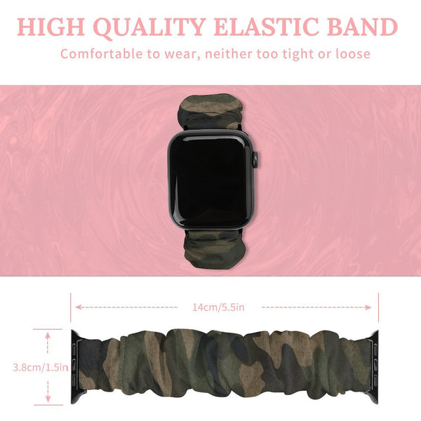 Camo Scrunchie Apple Watch Band
