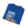 Football-Themed Unisex Softstyle T-Shirt | Perfect Gift for Sports Lovers, Casual Wear, Game Day, Birthday Celebrations