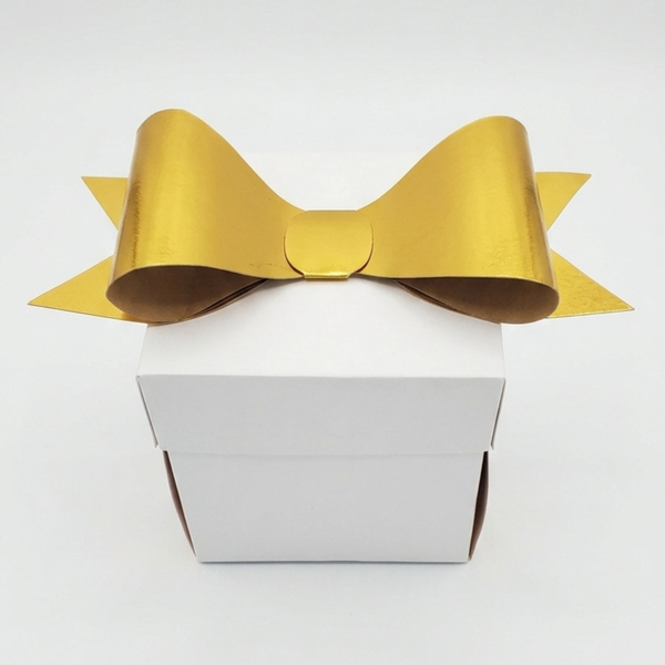 Upscale Money Moments™ – White/Gold Pre-Filled Explosion Gift Box