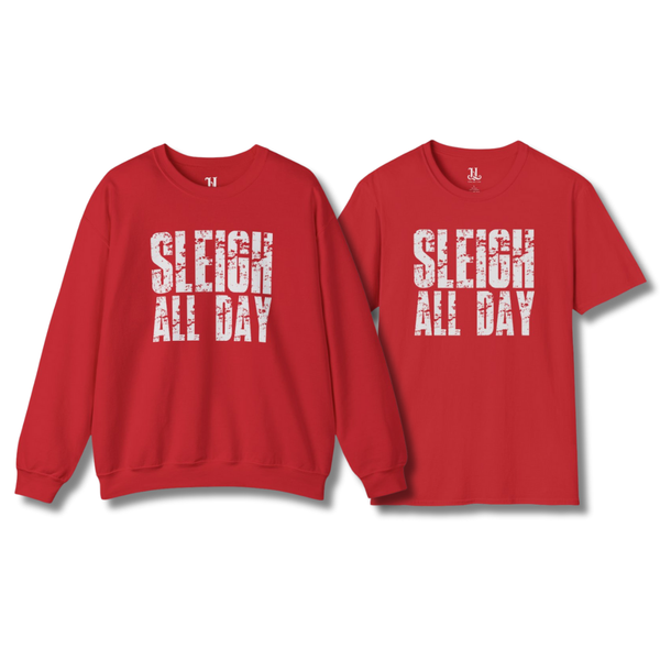 Sleigh All Day Sweatshirt & Tee Luxe Set