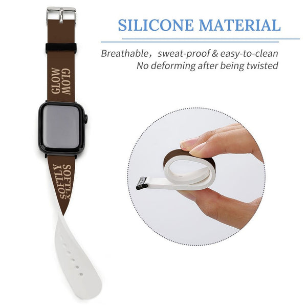 Mocha Glow Softly Silicone Apple Watch Band