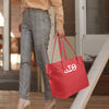Delta Sigma Theta Clover Canvas Tote - Red