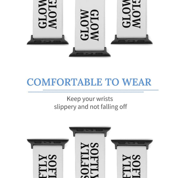 White Glow Softly Silicone Apple Watch Band