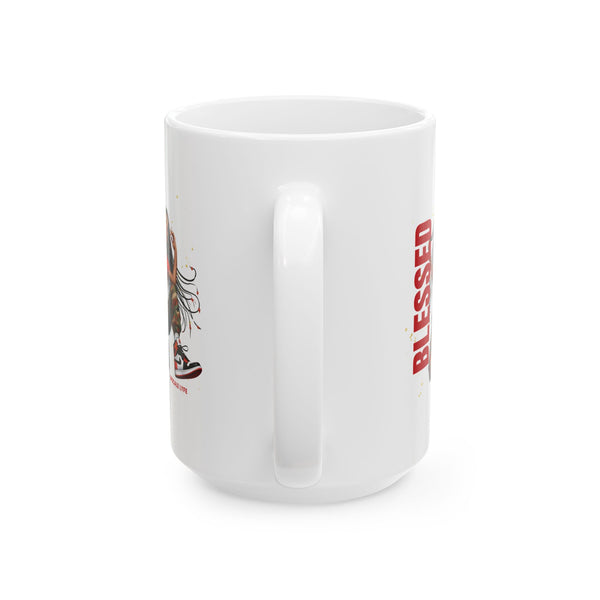 Blessed Woman Ceramic Mug, (11oz, 15oz)