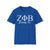 ZΦB Sorority Unisex Softstyle T-Shirt, Greek Life Apparel, Sorority Gift, Casual Wear, College Spirit Wear, Blue Sorority Tee