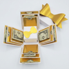 Upscale Money Moments™ – White/Gold Pre-Filled Explosion Gift Box