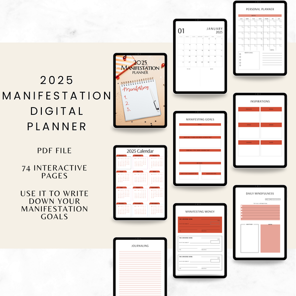 2025 Manifestation Digital Planner/Journal
