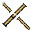 Camo with Gold Stripe Silicone Apple WatchBand