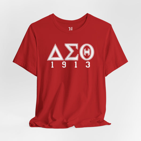 Delta Sigma Theta 1913 Unisex Jersey Short Sleeve T-Shirt, Delta Sigma Theta Sorority, 1913
