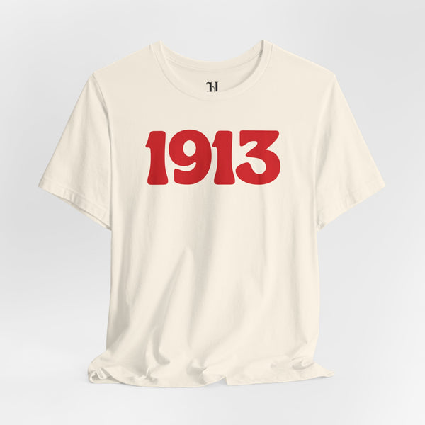 1913, Delta Sigma Theta 1913 Unisex Jersey Short Sleeve T-Shirt, Sorority, Inc
